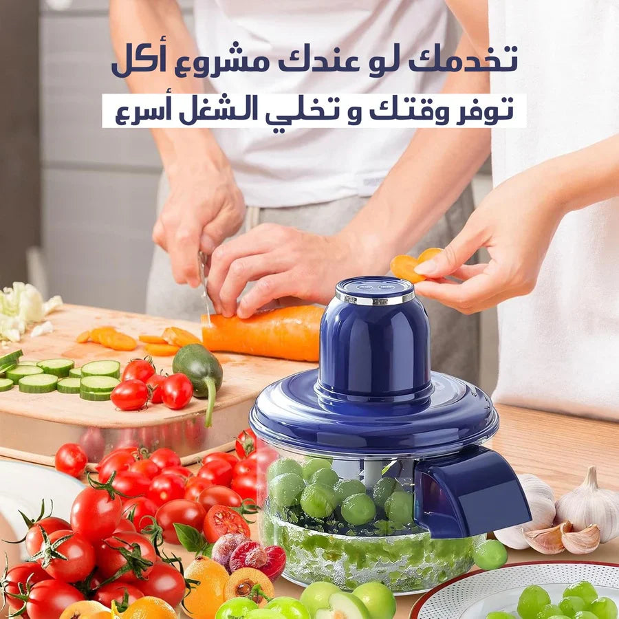 Urbian Burj automatic garlic, fruit, and vegetable peeler in a kitchen setting, showcasing its compact design and ease of use