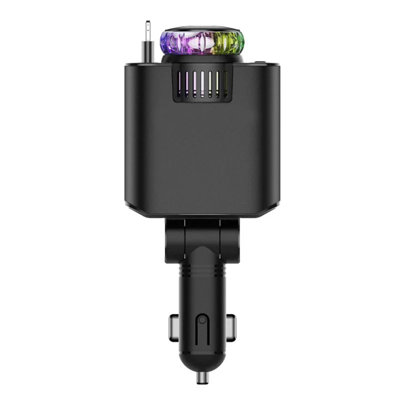 5 in 1 Star Light Car Charger with Aromatherapy & Retractable Cable
