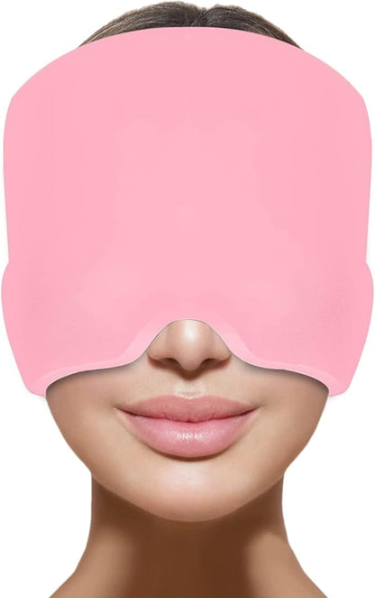 Urbian Burj headache migraine relief cap, one size fits all, soft fabric with cooling gel inserts for soothing relief.