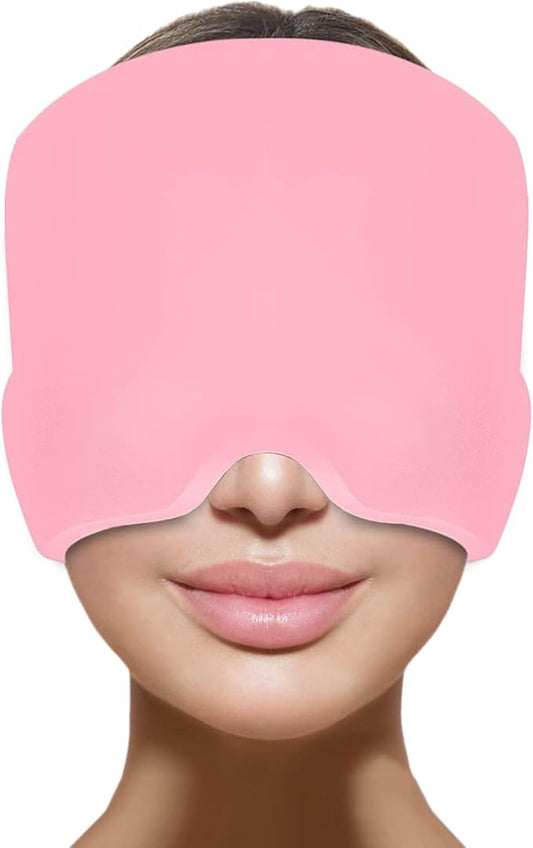 Urbian Burj headache migraine relief cap, one size fits all, soft fabric with cooling gel inserts for soothing relief.