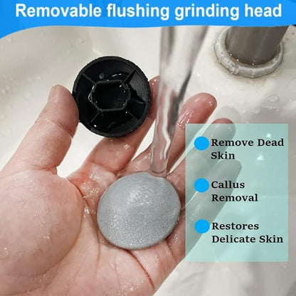 Electric callus remover by Urbian Burj with a sleek handheld design and rotating abrasive roller for smooth, soft feet.