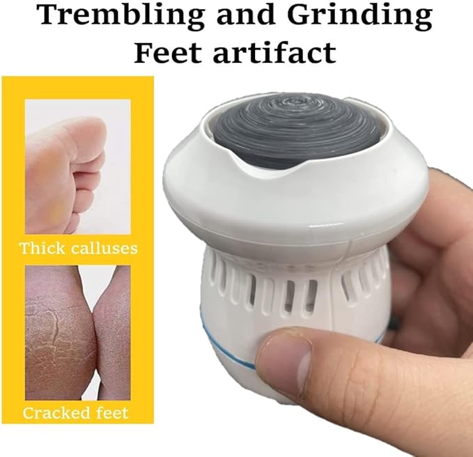 Electric callus remover by Urbian Burj with a sleek handheld design and rotating abrasive head for smooth, soft feet.