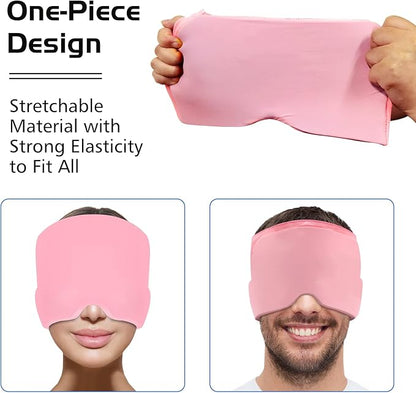 Urbian Burj One Size Fits All Headache Migraine Relief Cap, soft fabric hat designed to ease headache and migraine pain.