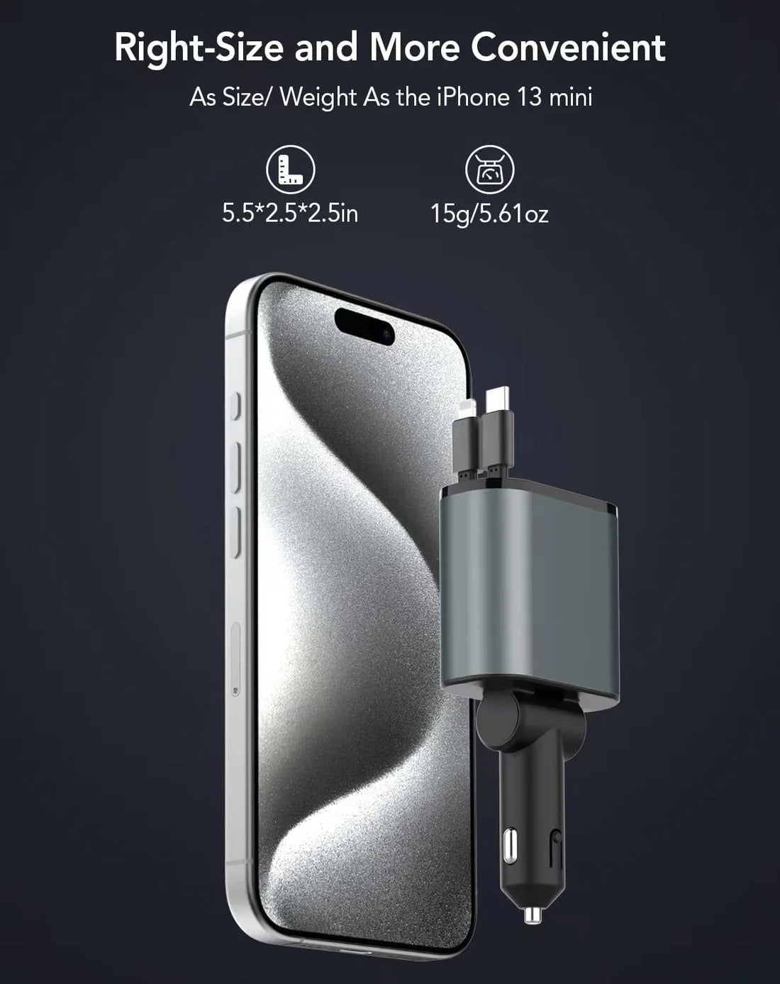 Urbian Burj 4-in-1 retractable charger with multiple USB ports and compact design for versatile charging needs.