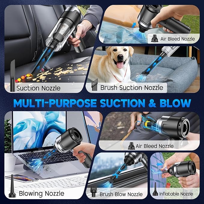 Urbian Burj portable handheld wireless vacuum cleaner with ergonomic design and powerful suction for car cleaning.