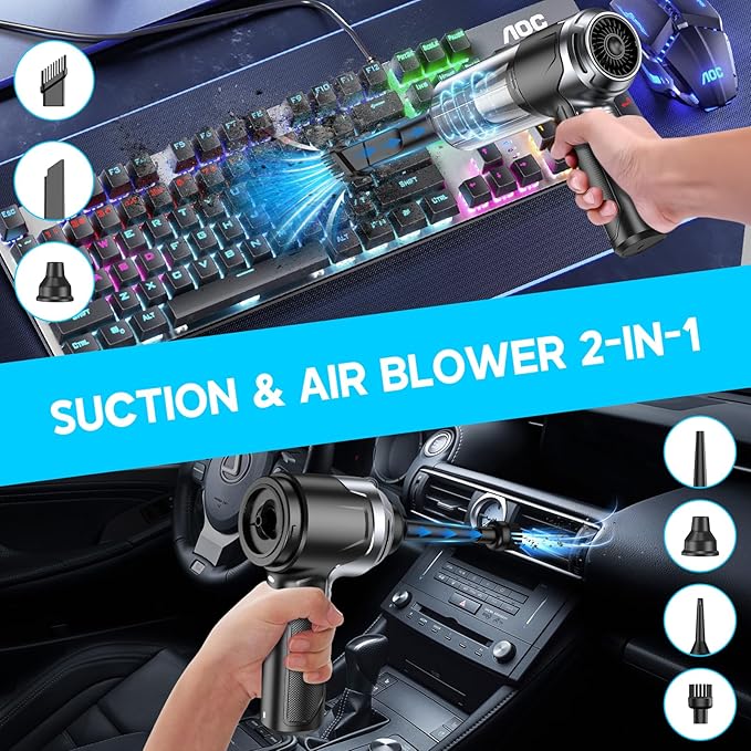 Urbian Burj portable handheld wireless vacuum cleaner with compact design and powerful suction for car cleaning.