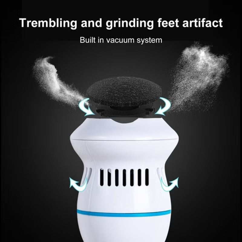 Electric callus remover by Urbian Burj with a sleek handheld design and exfoliating roller for smooth, healthy feet.