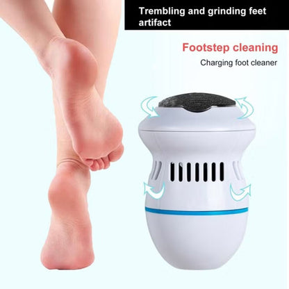 Electric callus remover by Urbian Burj with a sleek handheld design and exfoliating roller for smooth, soft feet.