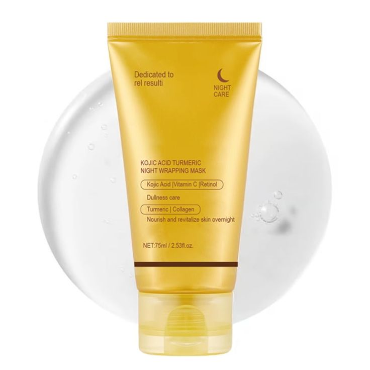 Kojic Acid Turmeric Night Wrapping Mask – Brightening, Hydrating & Even Skin Tone Care