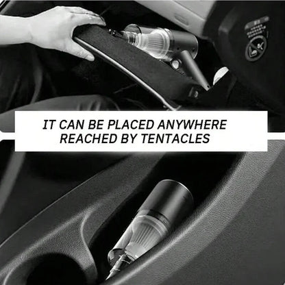 Urbian Burj handheld wireless vacuum cleaner with a sleek black design, portable and powerful for car cleaning.