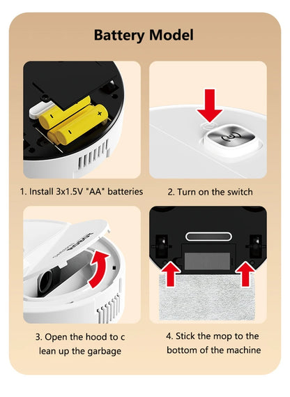 3 In 1 Smart Robot Intelligent Cleaning Vacuum Machine