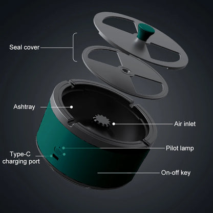Smart Ashtray Air Purifier Smoke Removal For Household Use