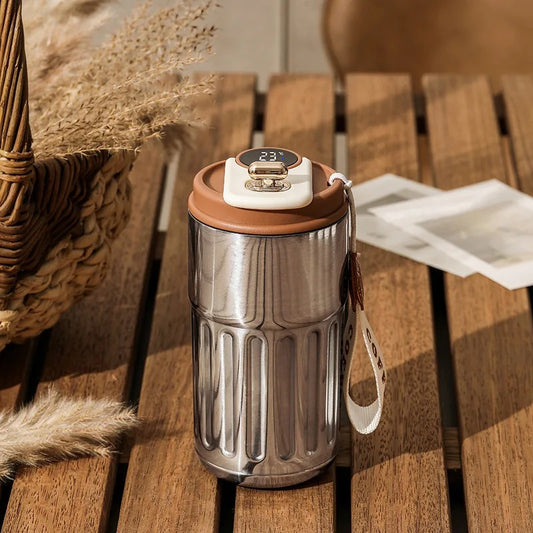 New Urbian Stainless Steel Thermo Water Bottle LED Temperature Display Travel Mug