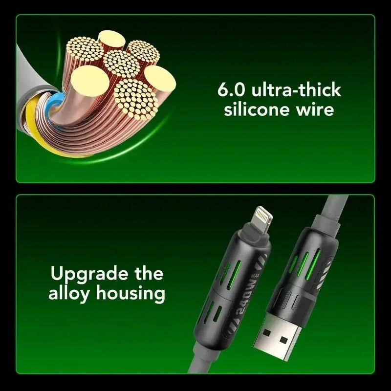 Urbian Burj MFish 4-in-1 Multi USB Fast Charging Cable with multiple USB connectors and colorful cable design.