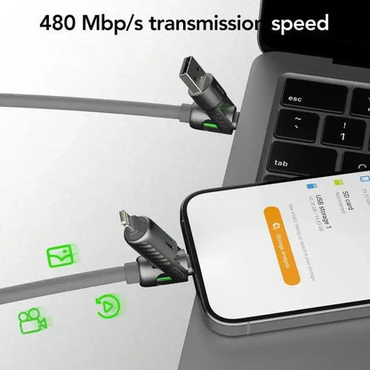 Urbian Burj MFish 4-in-1 multi USB fast charging cable with multiple connectors and colorful design on main image.