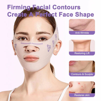 V Line Face Lifting Mask Chin Reducer Jaw Exerciser