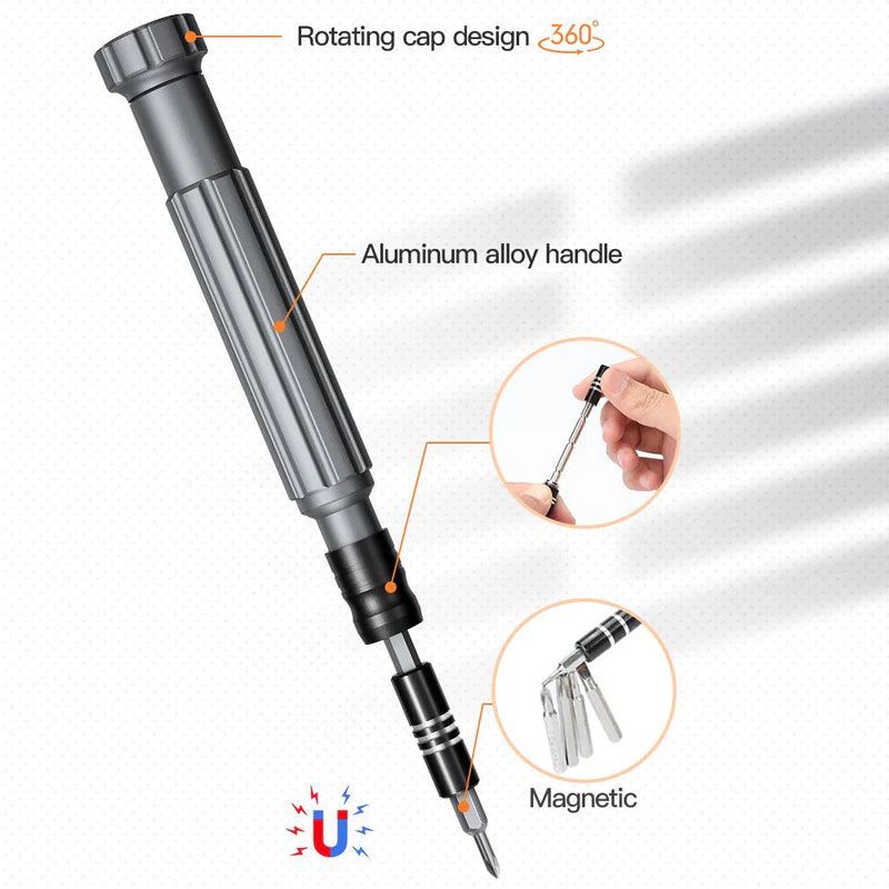 Urbian Burj 150-piece precision screwdriver set with professional repair tools, including various screwdrivers and bits for electronics.